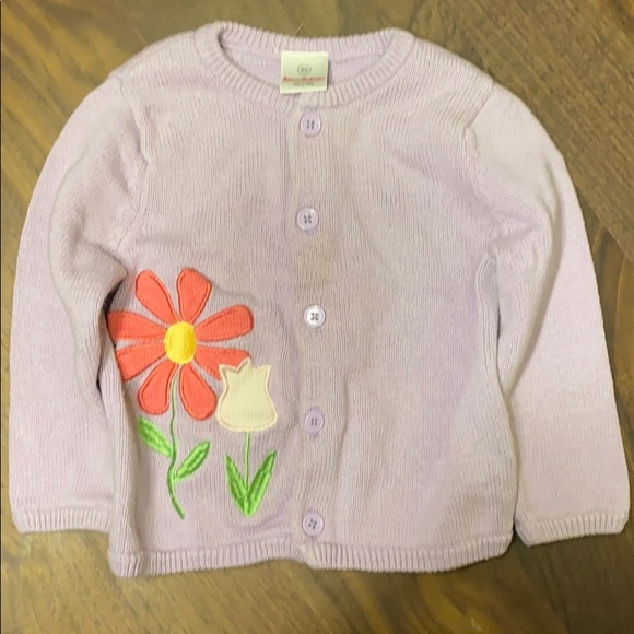 Hanna Andersson Cardigan Sweater, Purple, Size 80 - Picture 1 of 7